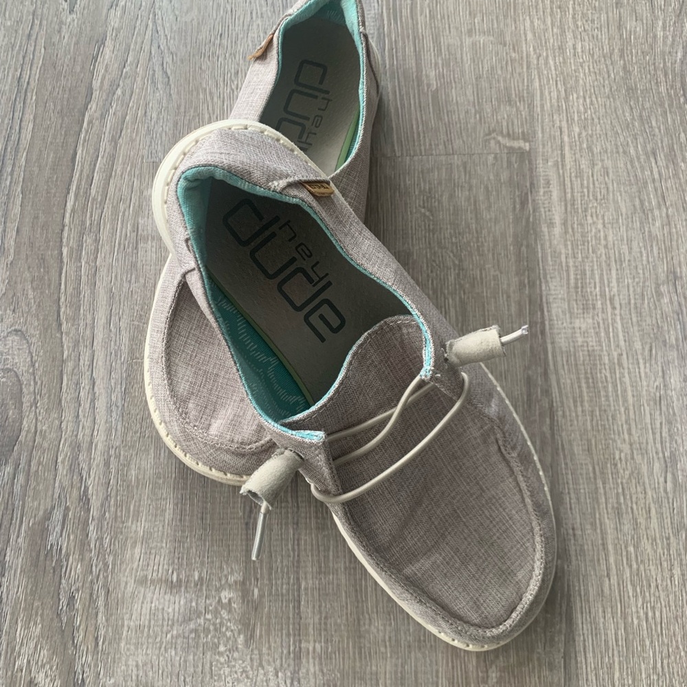 Hey Dude Chambray Blue Shoes
